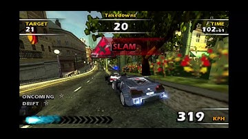 60 FPS Mod - Burnout Dominator - Road Rage Gameplay - PSP
