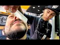 💈BLACK CAT TAIL BEARD TRIM SHAVE (Monkey Tail Beard Upgraded) by "Sergio" 🇲🇽 Playa Del Carmen ASMR