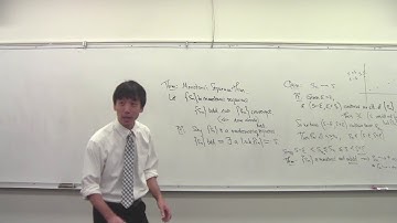 Math 101 Fall 2017 102517 Monotonic Sequences; Bolzano Weierstrass Theorem