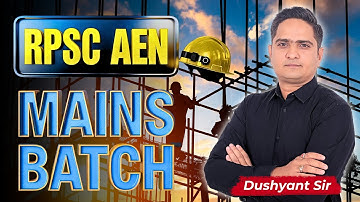 RPSC AEn Mains | Offline Batch | SaSuTi | Dushyant Sir | #rpscaen #aecivil