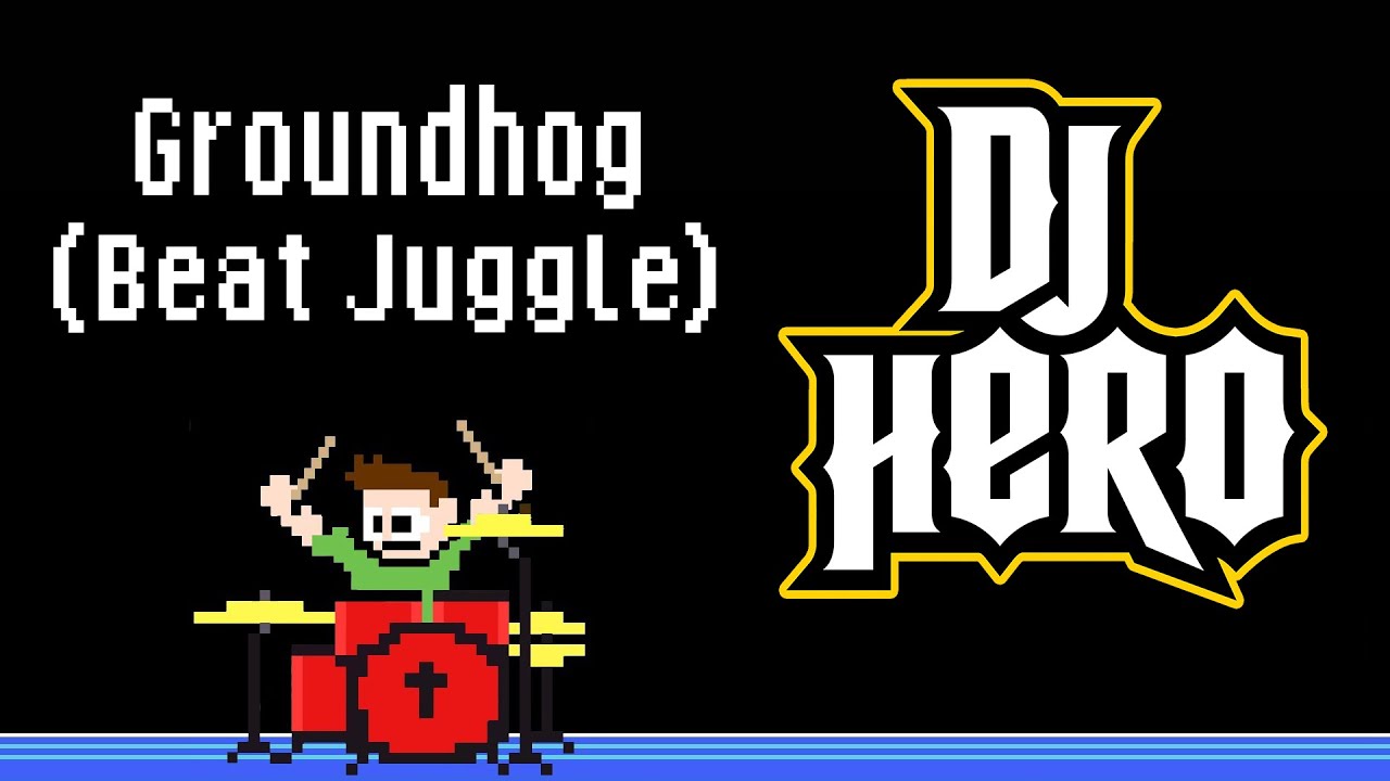 DJ Hero - Groundhog [Beat Juggle] (Drum Cover) -- The8BitDrummer
