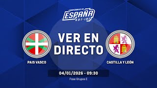 PAIS VASCO vs CASTILLA Y LEÓN | Fase Grupos | Grupo E | CESA Infantil Masculino screenshot 1