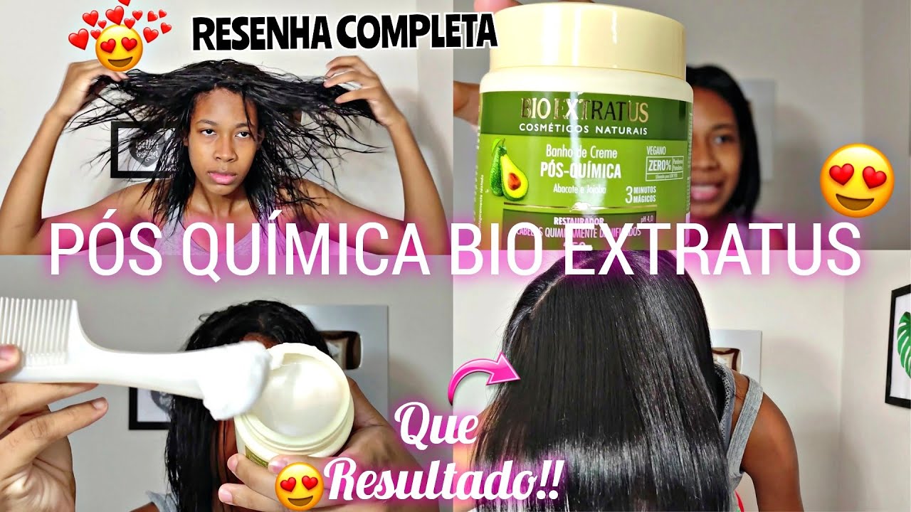 PÓS QUÍMICA BIO EXTRATUS NO PÓS PROGRESSIVA!! O QUE ACHEI DA MÁSCARA!? TRATA MESMO? VALE O PREÇO?💥