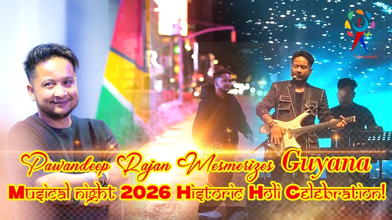Pawandeep Rajan Mesmerizes Guyana in Grand Pre-Phagwah Musical Night 2026 Historic Holi Celebration!