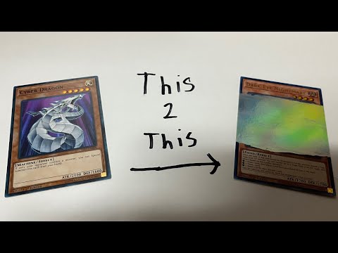 How To De-Ink Yugioh Cards Or Any TCG Cards! | Yu-Gi-Oh DIY! - YouTube