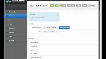 Customizing the MetaLocator Search form using the drag & drop editor