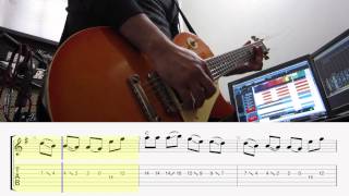 Video thumbnail of "Taylor Swift Shake it off electric guitar cover melody TAB"