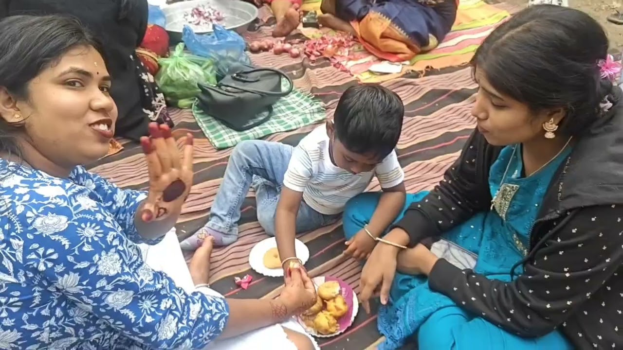 Family picnic in ramchandi temple 🎉
