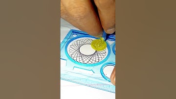 How many circles were drawn? 🤔Design ruler #Spirograph Retro Design Tin Drawing Set #2024 #art