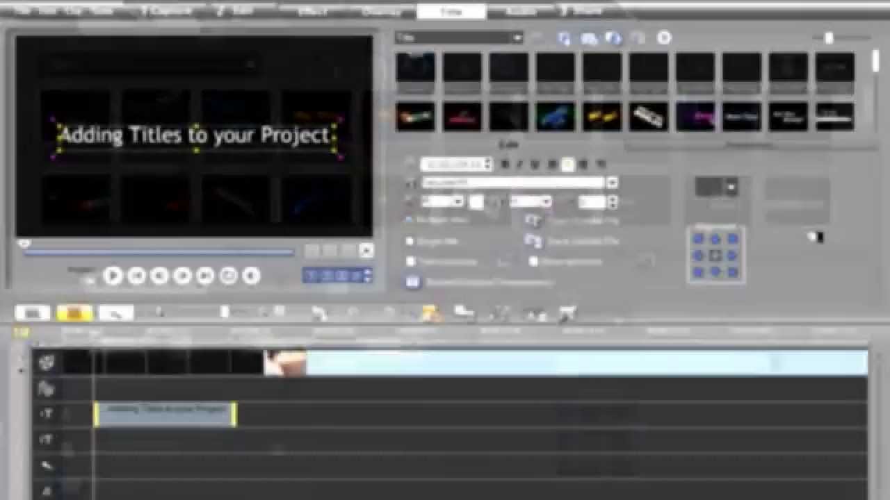 Corel Video Studio Pro X2 Tutorial, Creating Titles YouTube