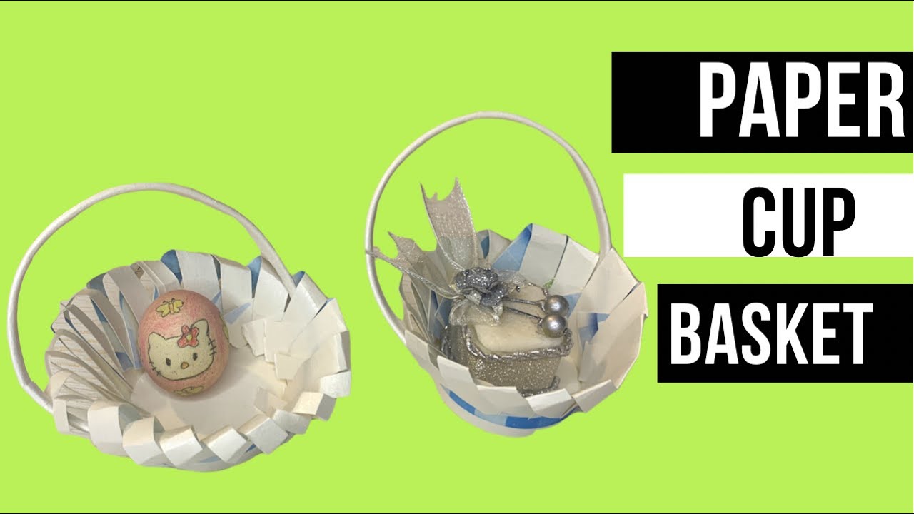 Paper cup basket/paper cup craft idea/very easy/Perfect for Wedding ...