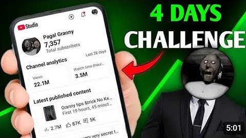 4 DAYS Challenge (Shoking Result) How To Grow Gaming Channel From 0 Subscribers #growchannelfast 