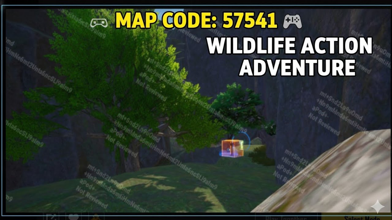 Bgmi wow Parkour map code 57541 | Wildlife Action Adventure | 