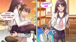 [Manga Dub] A classmate was about to get runover, so I carried her to safety... Then... [RomCom]