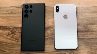 Samsung Galaxy S22 Ultra vs iPhone Xs Max