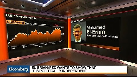 El-Erian Says the Fed Isn