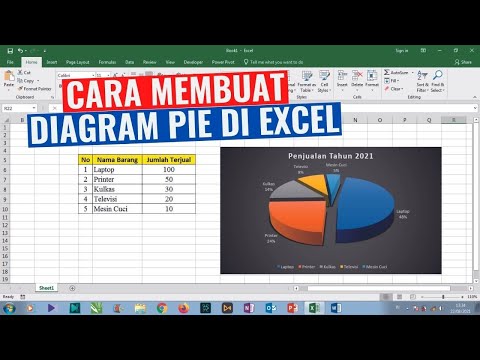 Video: Bagaimana cara membuat bagan bulat di Excel?