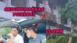 DRONE MENANGKAP SOSOK BADUT PSIKOPAT DI ATAS GEDUNG TUA #PART