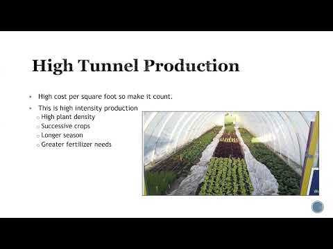 High Tunnel Soil and Nutrient Management