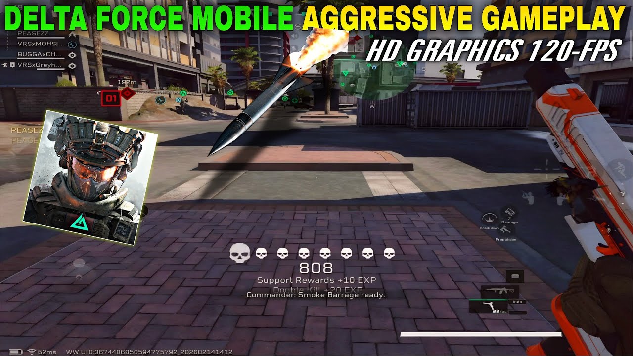 Delta Force Mobile Warfare Mod Aggressive Gameplay HD Graphics 120FPS