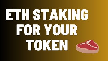 How To Make Staking For Your Ethereum Token - ETH Staking Utility