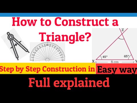 How to Construct a Triangle? | Construction of Triangle | Geometry ...