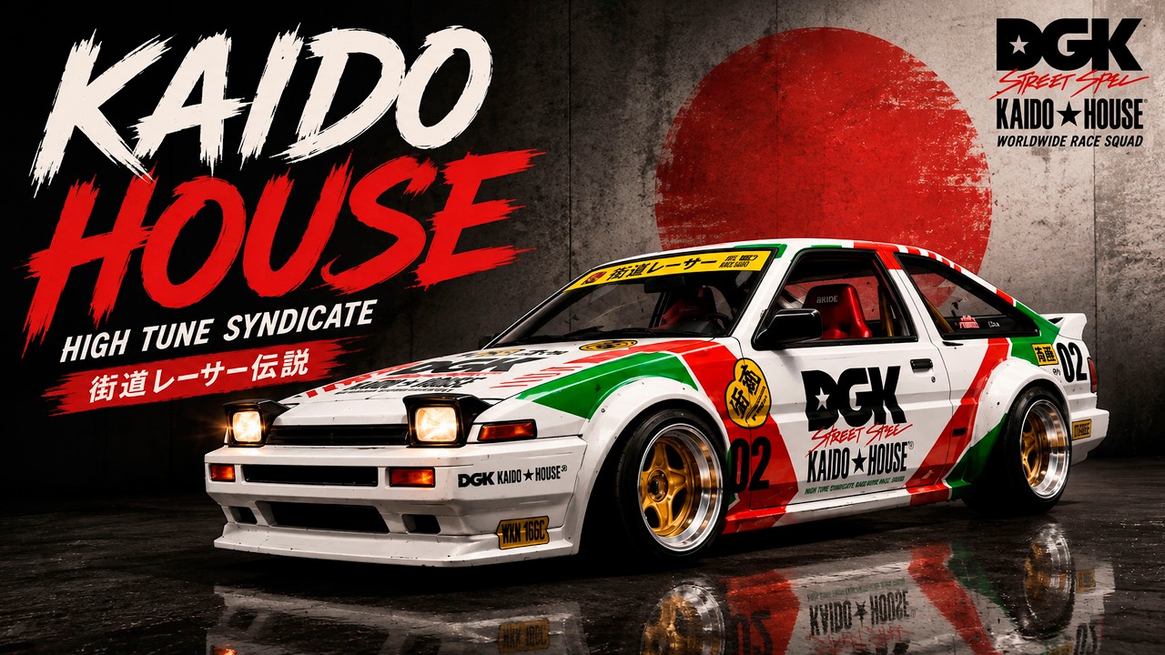 STREET STYLE • Toyota AE86 Sprinter Trueno | Kaido House x DGK 1