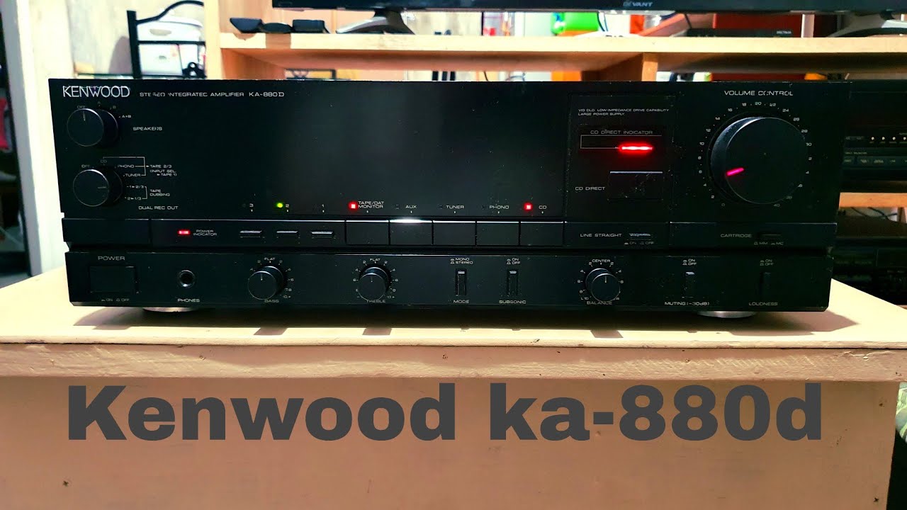 Kenwood integrated amplifier. Ka-880d - YouTube
