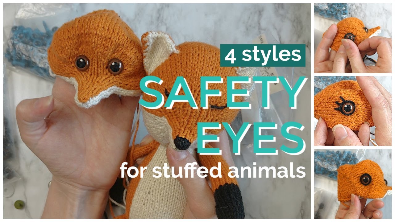 How to Install Safety Eyes on your Knitted Crafts 