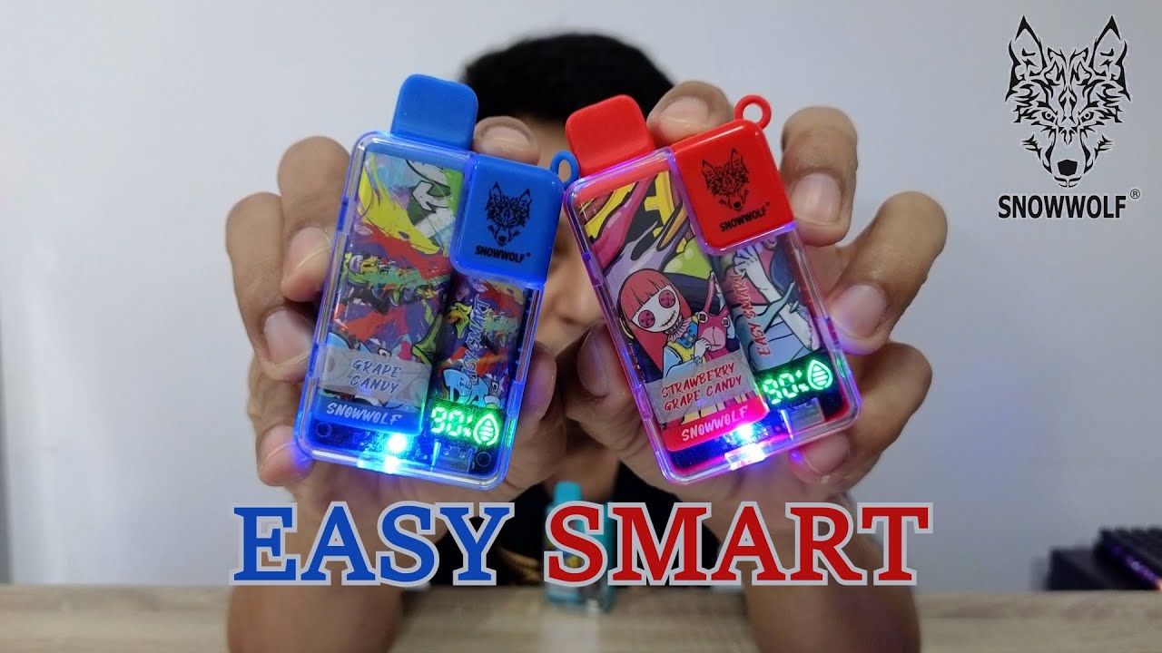 รีวิว พอดใช้แล้วทิ้ง Snowwolf Easy Smart EA9000 พอดใช้แล้วทิ้งที่มีหน้าจอ และปรับความแรงได้