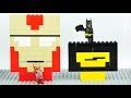 Lego Batman and Iron Man Brick Building Mosaics Superhero Fun Animation