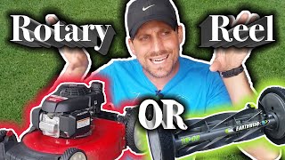 Rotary or Reel Mowing: Which is Right for You // Earthwise Reel Mower Review 2 // Reel Mowing Update