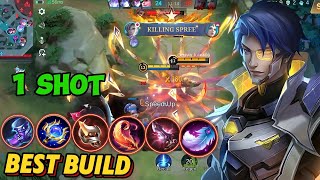 AAMON SOLO RANK build AND EMBLEM FOR 2024 (ONE HIT ) MOBILE LEGEND ✓