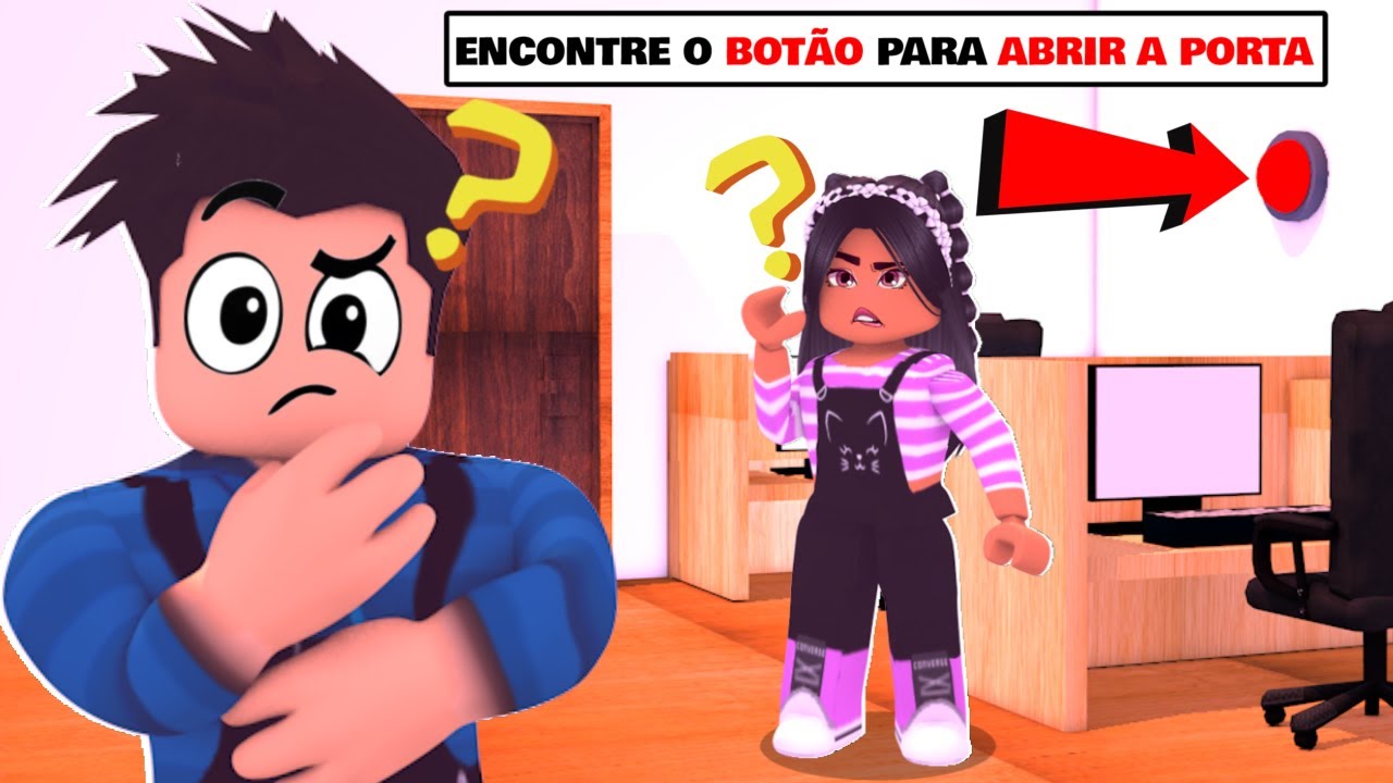 Ache o BOTÃO para ABRIR A PORTA no Roblox (Find The Exit) 