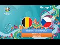 UEFA Euro 2020 England - Group E - Belgium v Czech Republic