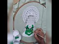 How to paint a kathakali face tutorial  #art #handpainteddressmaterial #kathakali #shortsfeed