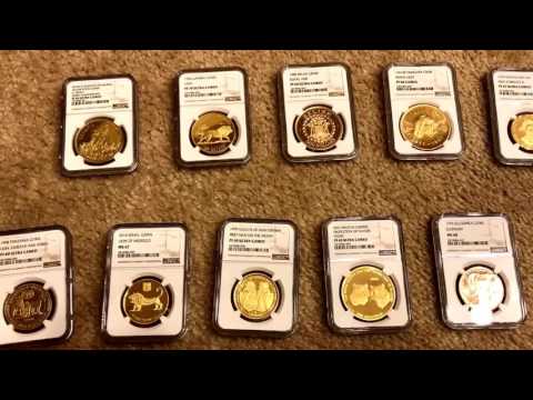 Large Rare Gold Coins Sent for Grading: Before and After