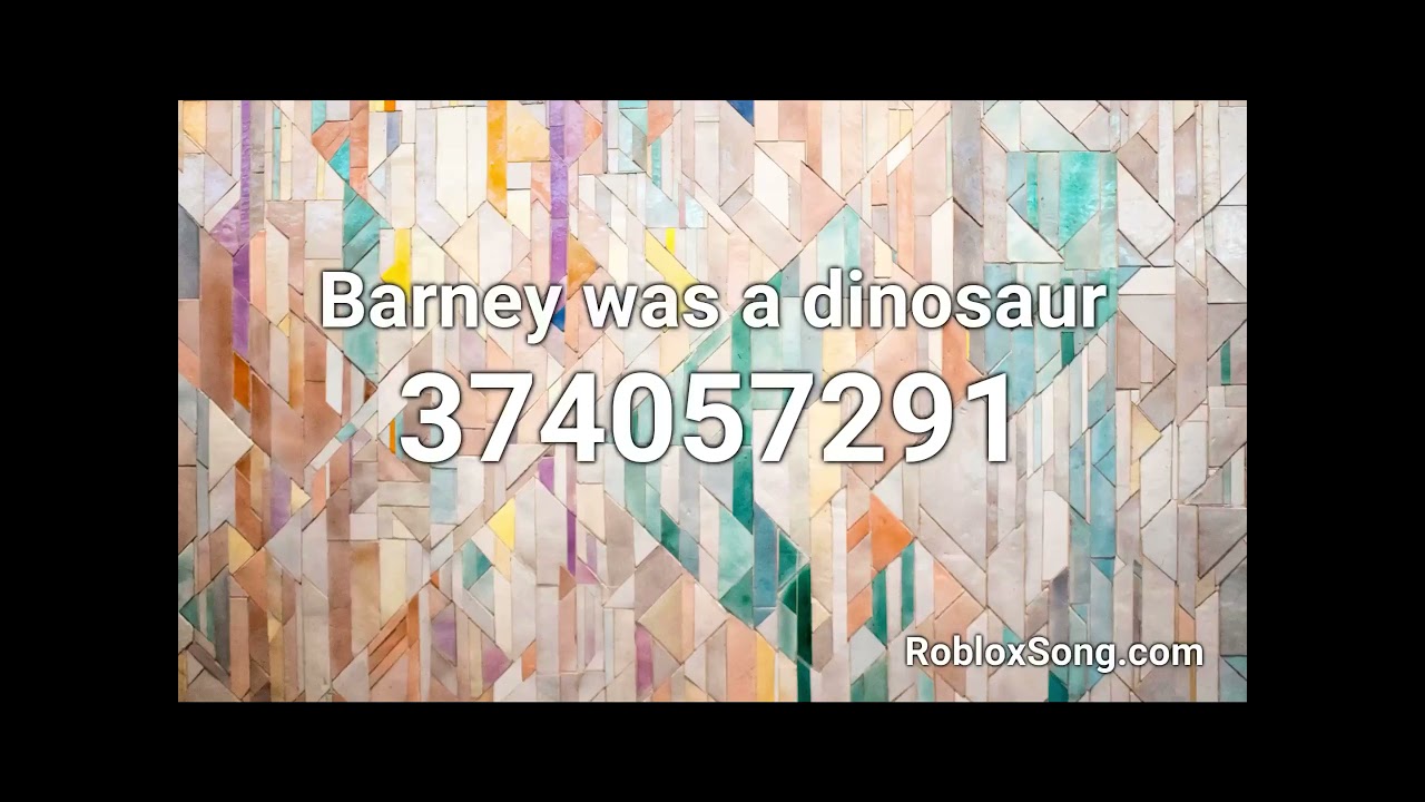 BARNEY ID CODE FOR ROBLOX YouTube 