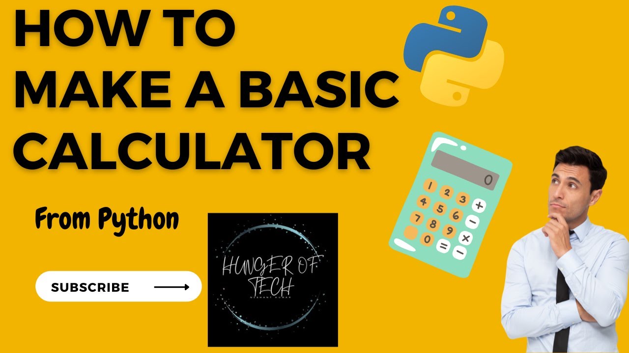 How to make a basic calculator from Python. - YouTube