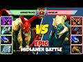 GRIMSTROKE (Mid) vs HUSKAR (Mid) - Epic Battle Of Immortal Rank Dota 2 Players - Z Dota 2
