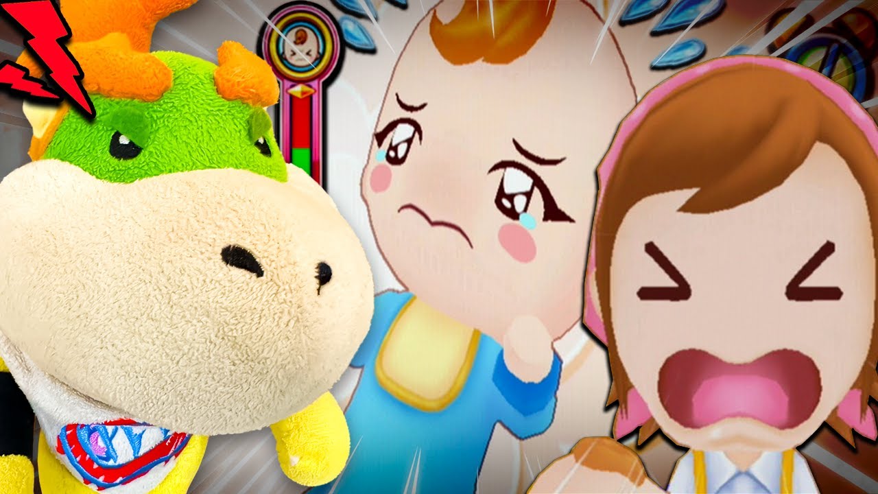 Баузер-младший играет маму, присматривающую за детьми