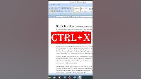 Use of ctrl x | keyboard shortcut keys   #shortcuts