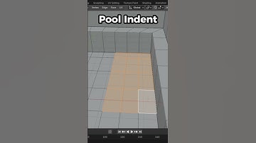 Making Another Sunray Poolroom In Blender(Timelapse) #shorts #blender #poolrooms