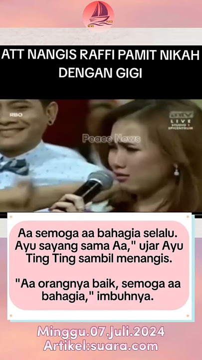 Ayu Ting Ting Nangis Saat Raffi Ahmad Mau Nikahi Nagita
