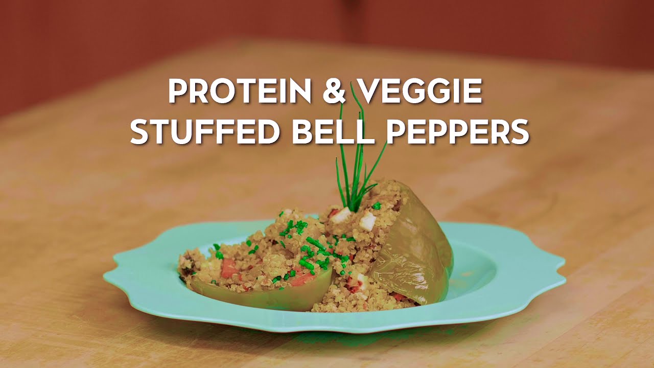 Protein and Veggie Stuffed Bell Peppers YouTube