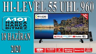 HI-LEVEL 55UHL960 TELEVİZYON | DETAYLI İNCELEME  | A101 18 HAZİRAN 2020