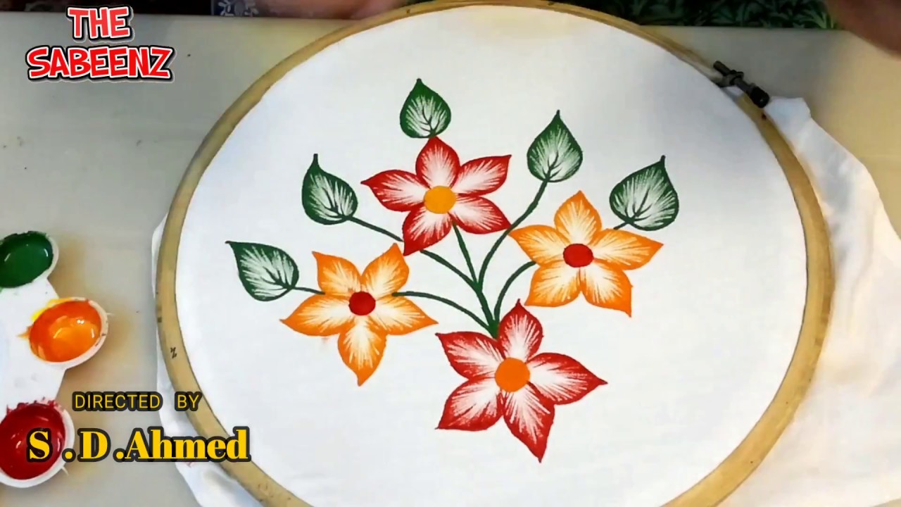 Fabric Painting-one colour simple shading with fabric paints for ...