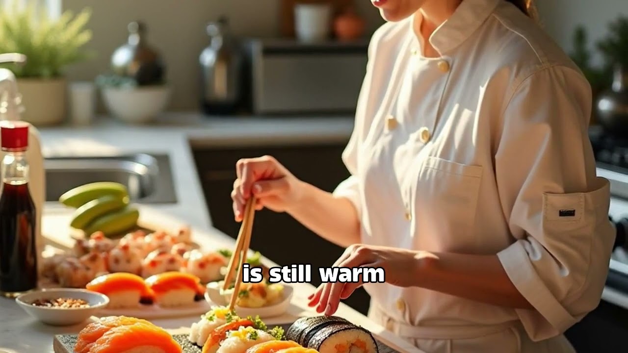 **Title:** How to Create Perfect Sushi Rolls at Home 🍳
