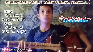 Kunci/Chord Gitar (Gaby ~ Tinggal Kenangan) - Mudah || beserta cara Genjerengannya || untuk Pemula |