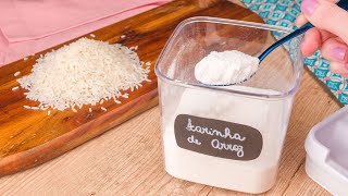 Farinha De Arroz Feita Em Casa - Para Economizar Cookn Enjoy 1238